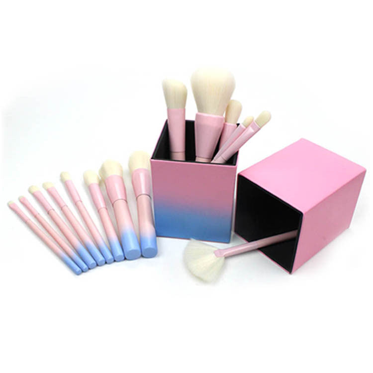 Elegant 14-Piece Gradient Brush Set