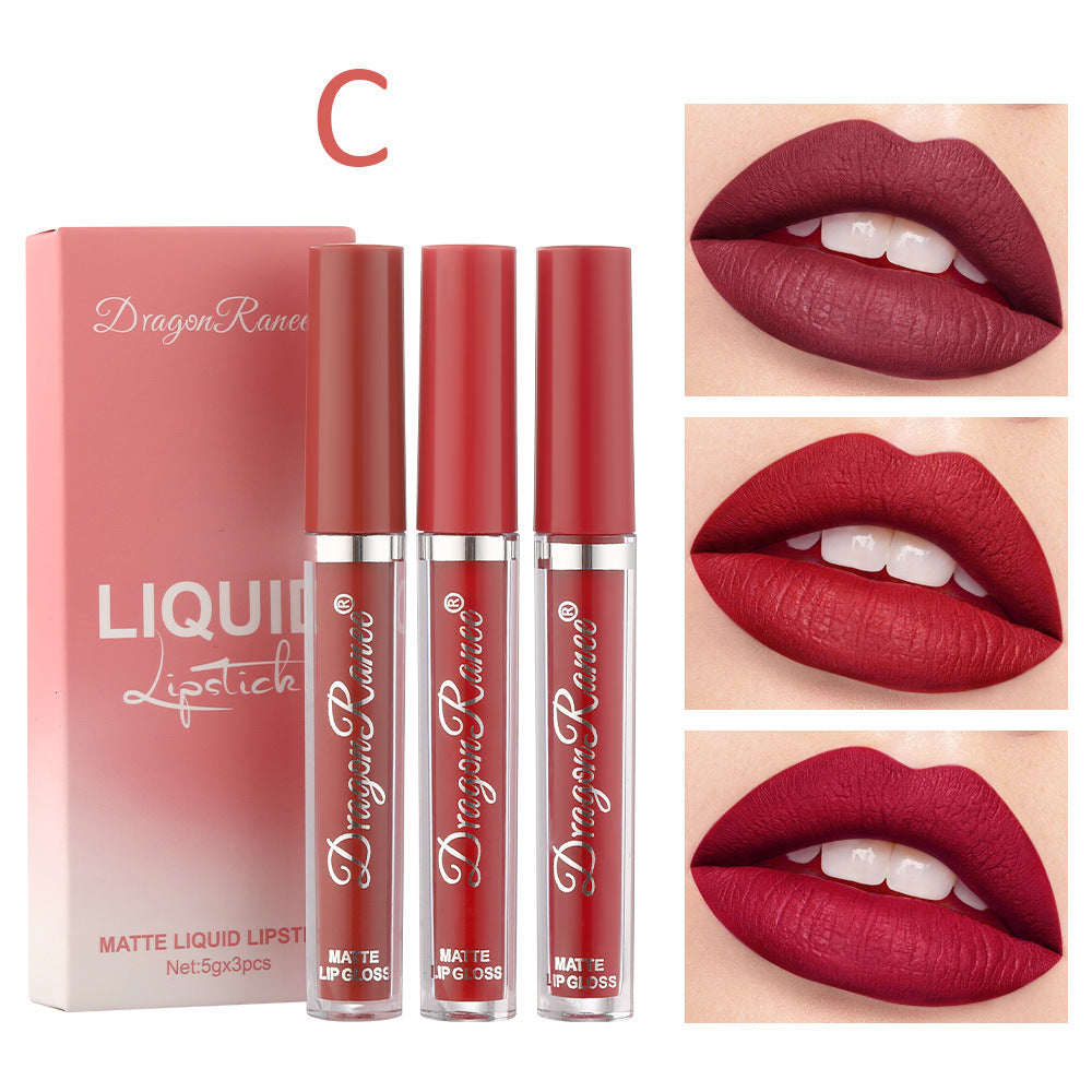 Elegant Matte Trio Lipstick Set