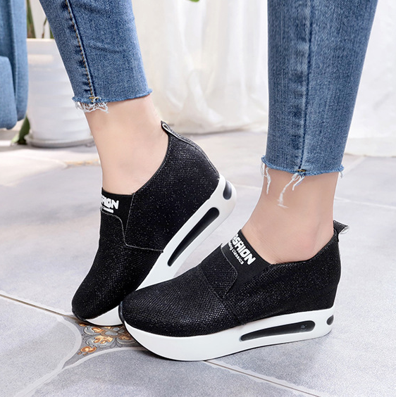 Elegant Sequin Women's Platform Shoes