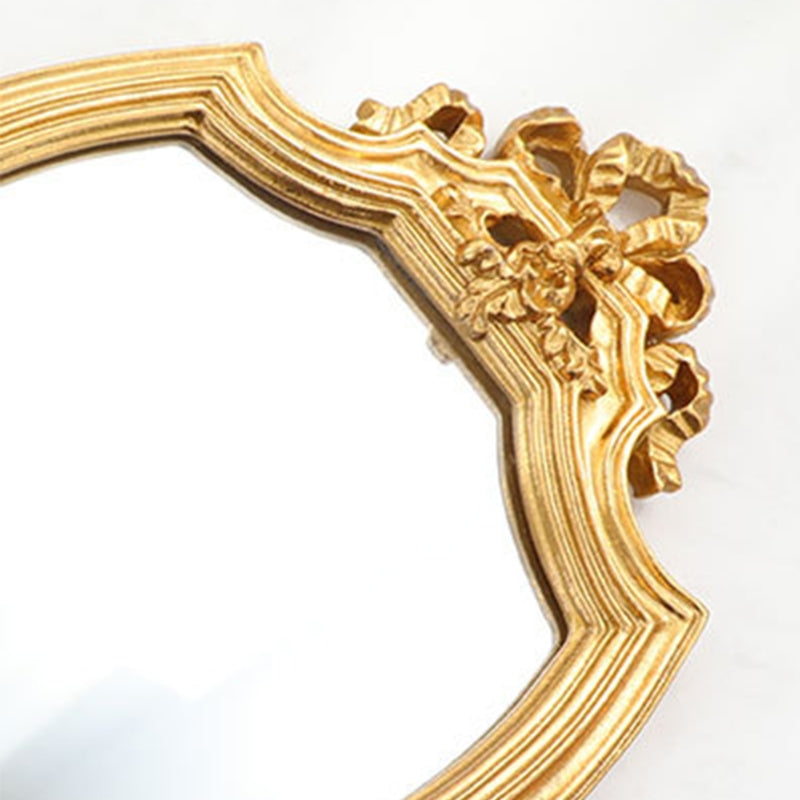 Elegant European Resin Makeup Mirror