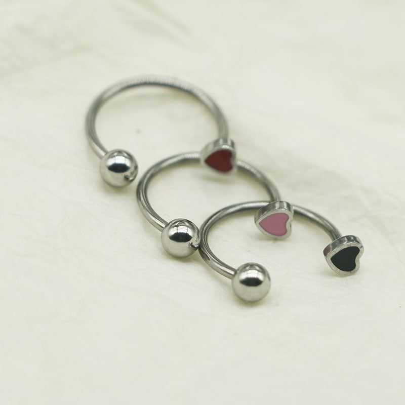 Steel Horseshoe Lip Accent