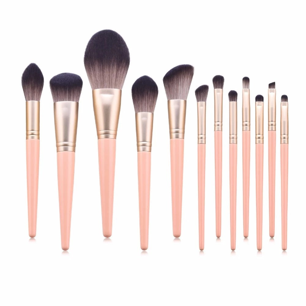 Deluxe 12-Piece Cosmetic Brush Collection