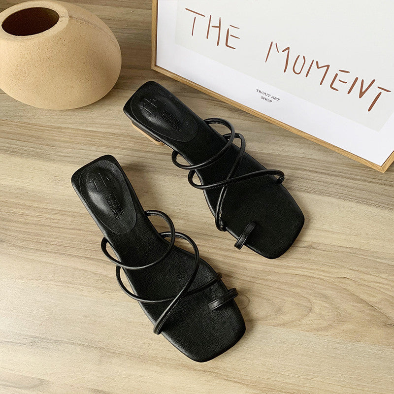 Elegant Low-Heel Mules for Women