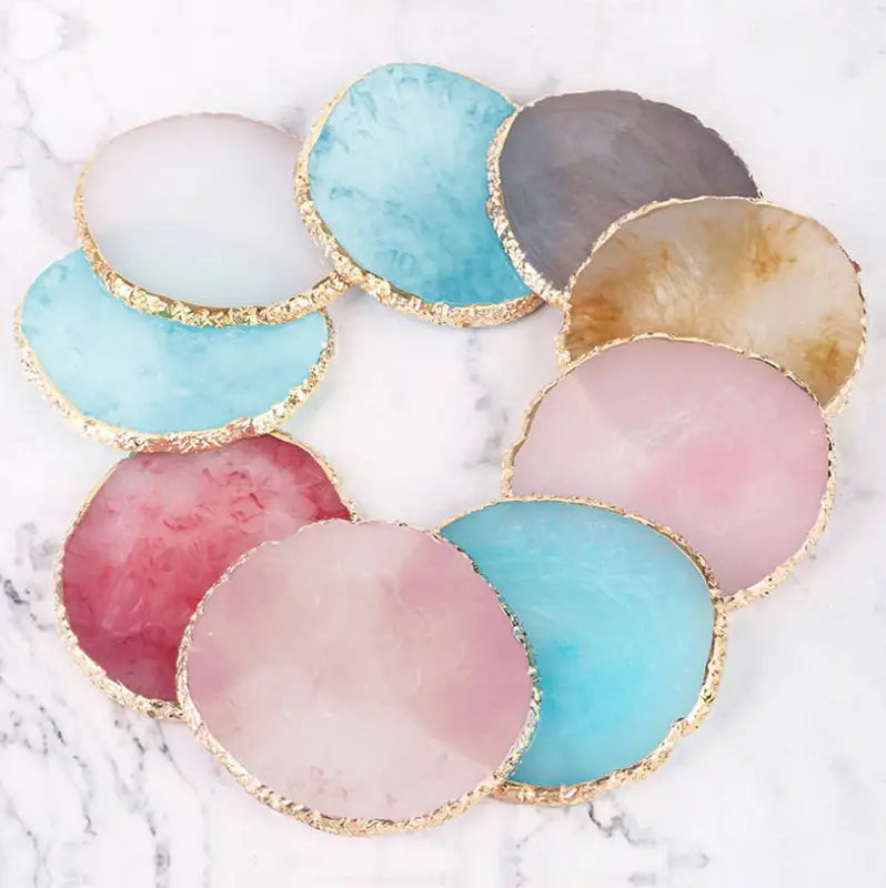 Elegant Agate Nail Art Display