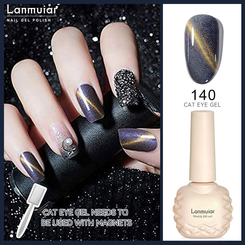 Vibrant Metallic Cat Eye Nail Enamel