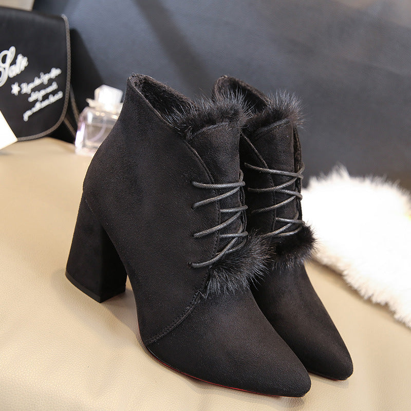 Elegant Suede Martin Ankle Boots