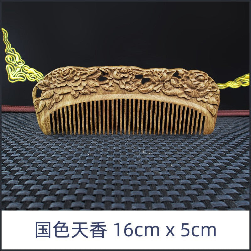 Elegant Vintage Sandalwood Combs