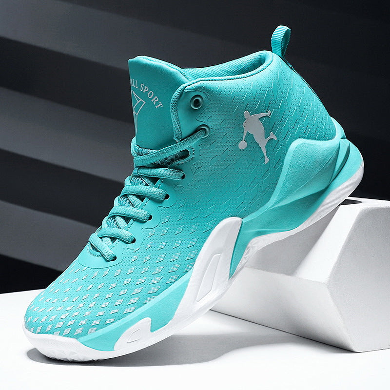 Unisex Plaid High-Top Basketball Sneakers