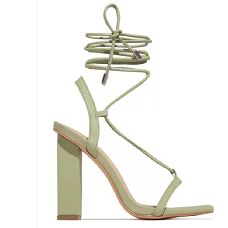 Chic Strap Leather Sandals