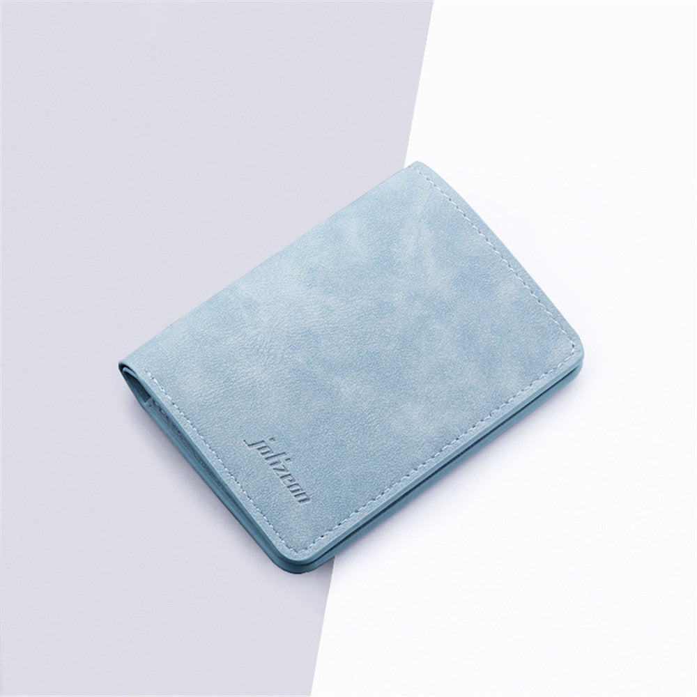 Elegant Cowhide Print Card Wallet