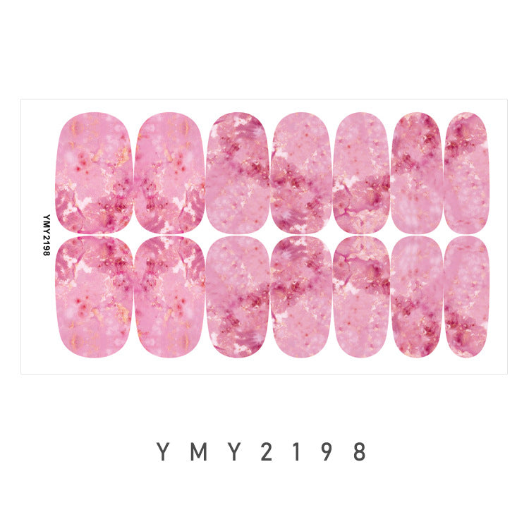 Elegant Marble Swirl Nail Decals