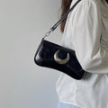 Niche Women's Moon Lock Underarm Shoulder Bag Tote