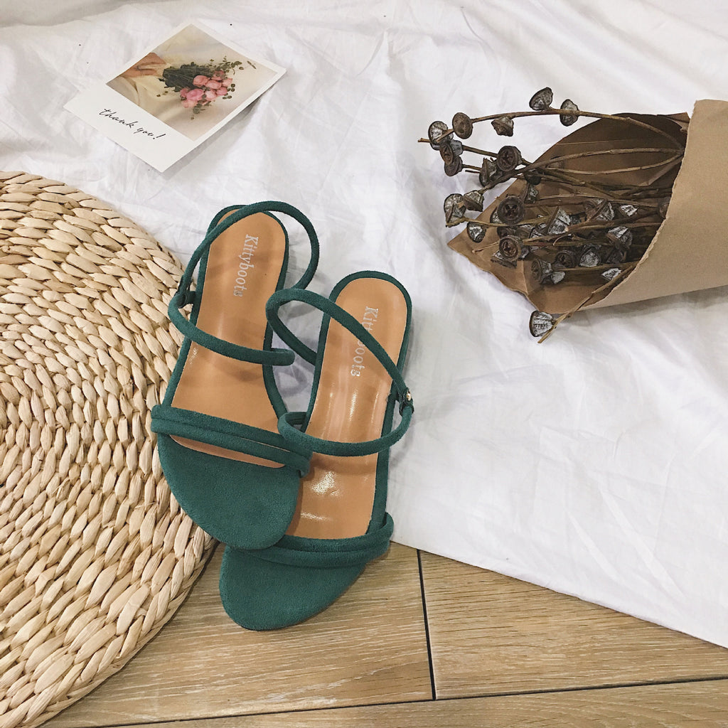 Chic Strap Square Heel Sandals