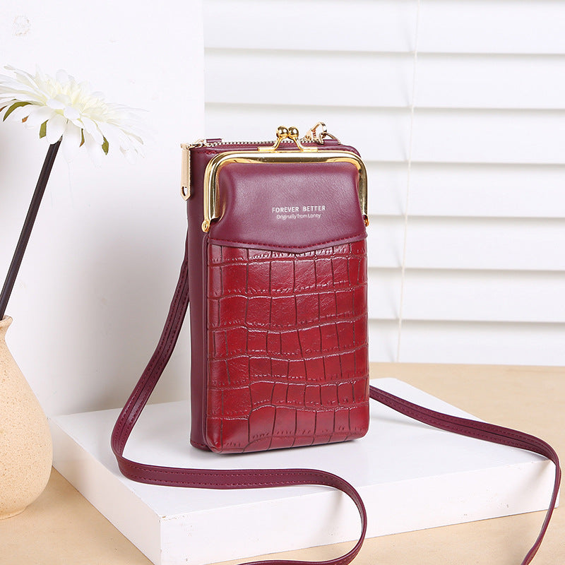 Lonny Women's Crocodile Pattern Crossbody Phone Bag