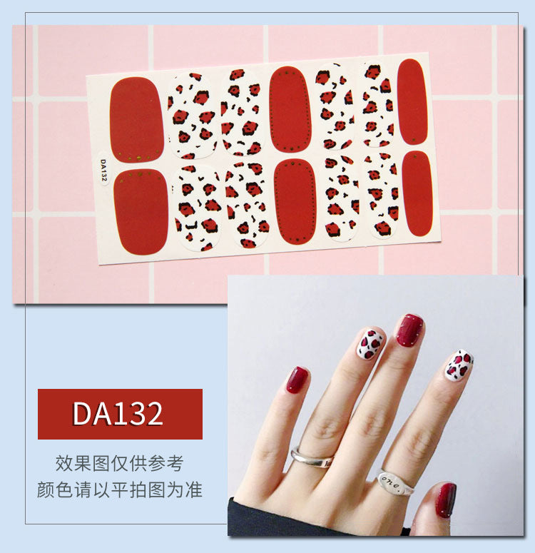 Elegant Leopard Nail Wraps