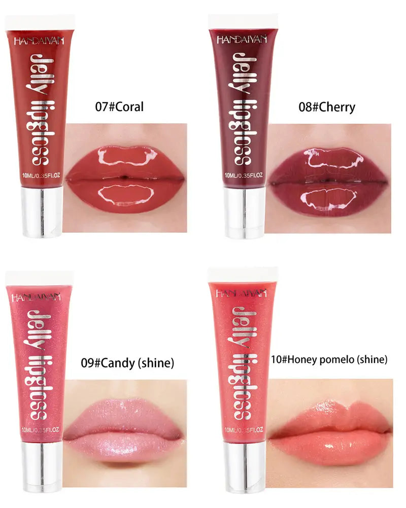 Lustrous Lip Gloss - Candy Color Jelly & Plumping Oil