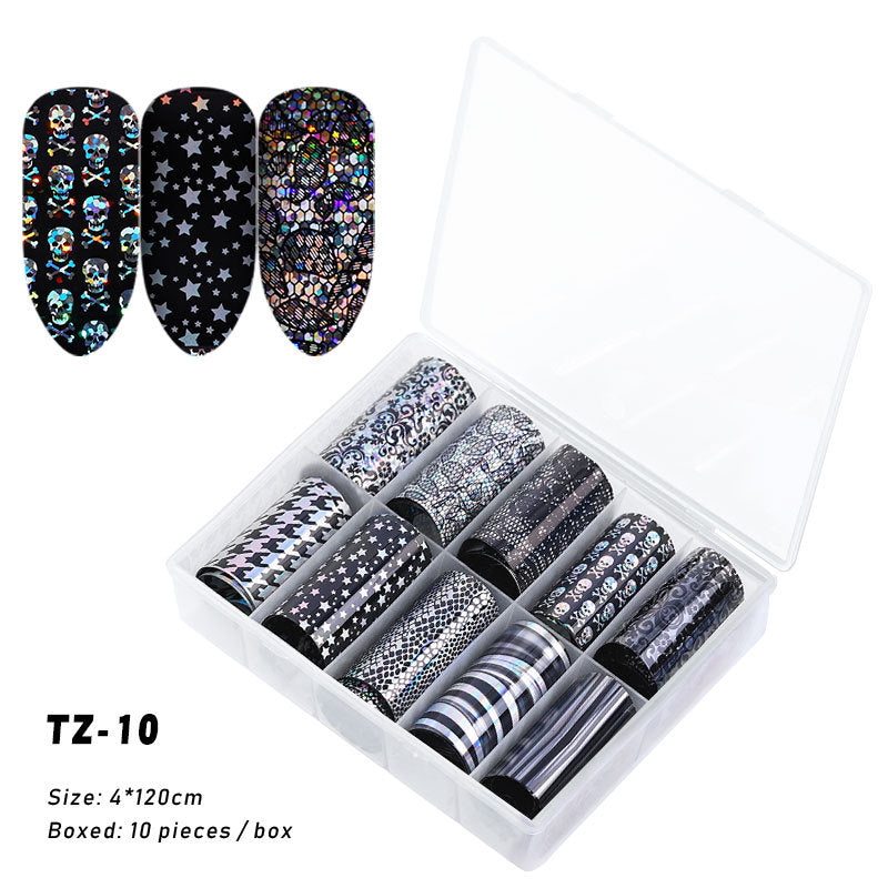 2020 New Nail Art Transfer Stickers - Starry Laser