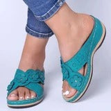Vintage Floral Comfortable Flat Round-Toe Shoes