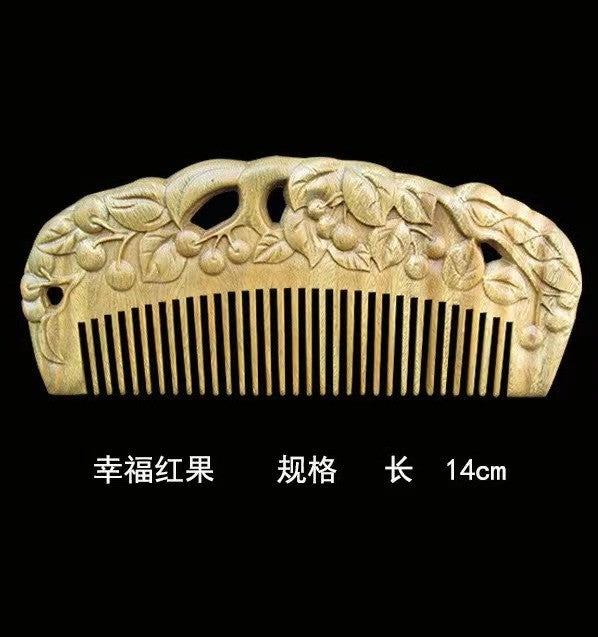 Elegant Vintage Sandalwood Combs