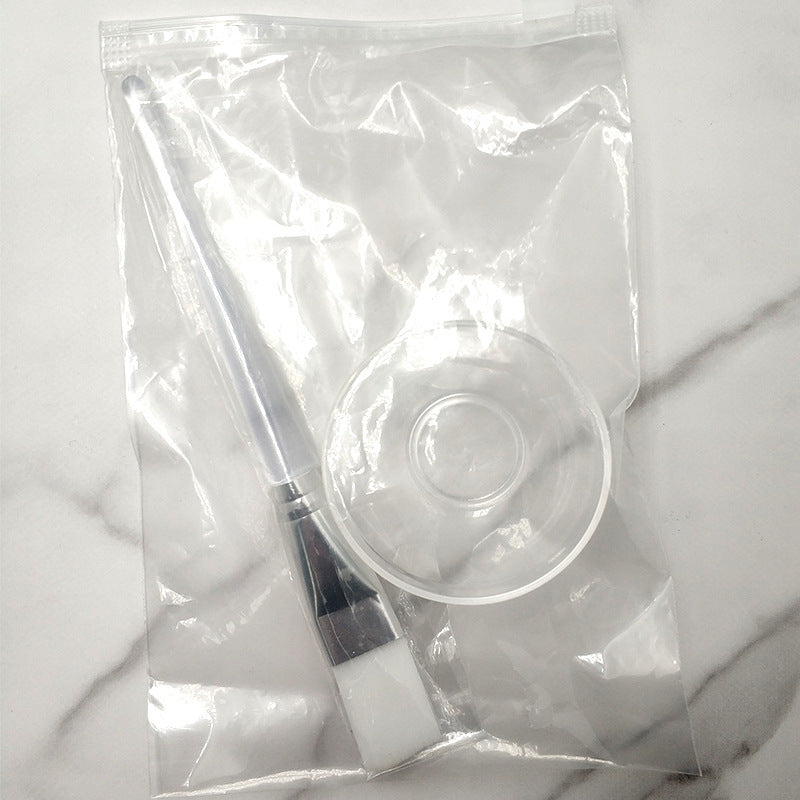 Clear Skincare Bowl and Brush Set