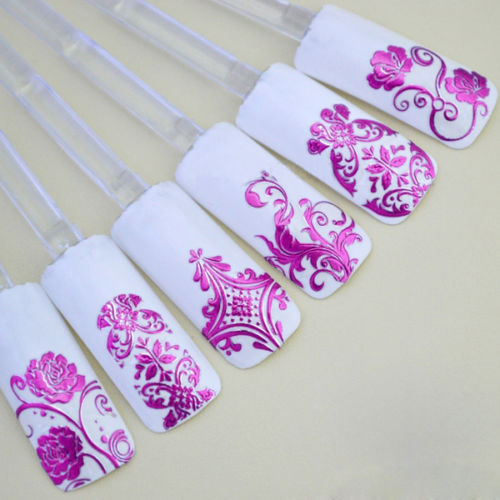 Elegant Metallic 3D Nail Stickers