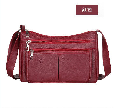 Trendy Korean Style Soft Leather Shoulder Bag for Women
