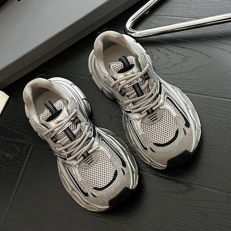 Marco & Joyce Elegance Silver Sneakers