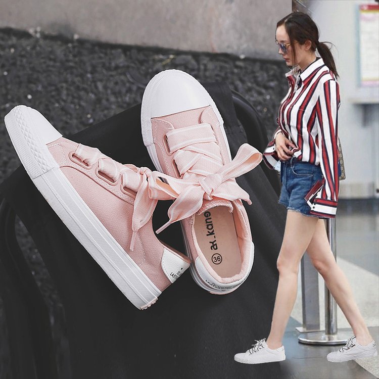 Korean Style Spring Ribbon Flat Shoes (Versatile Design)