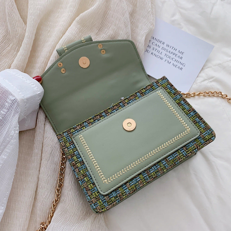 Spring 2024 Women's Casual Chic Cotton Linen Shoulder Bag