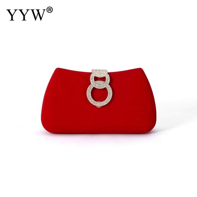 Crimson Diamond Evening Clutch