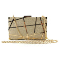 Elegant Gold Clutch Evening Bag
