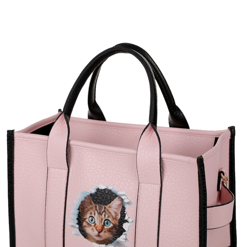 Elegant Cat Head Tote