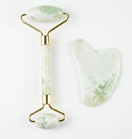 Elegant White Jade Massage Set