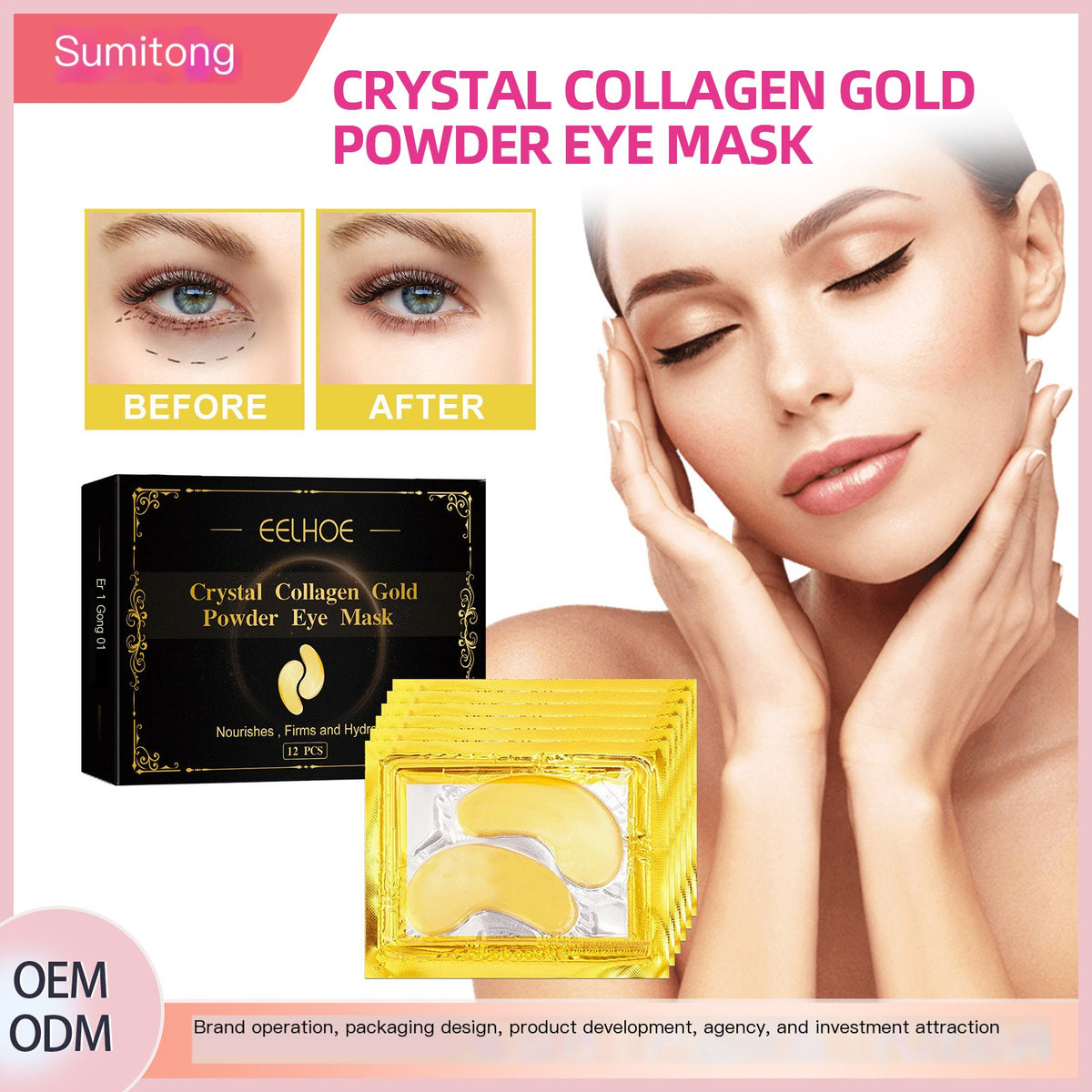 Luminous Eye Revive Gold Masks
