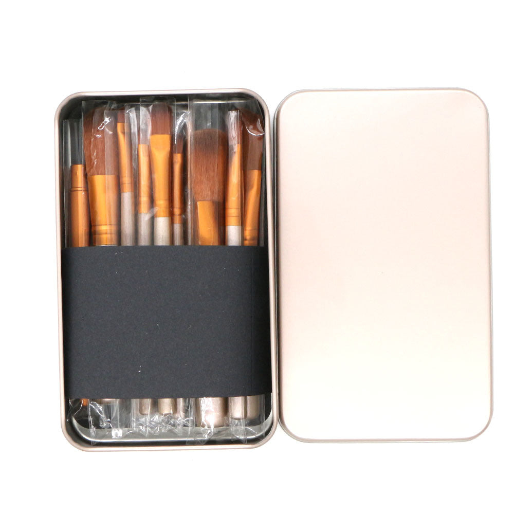 Golden Elegance 12-Piece Makeup Brush Set