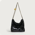 Elegant Black Leather Tote