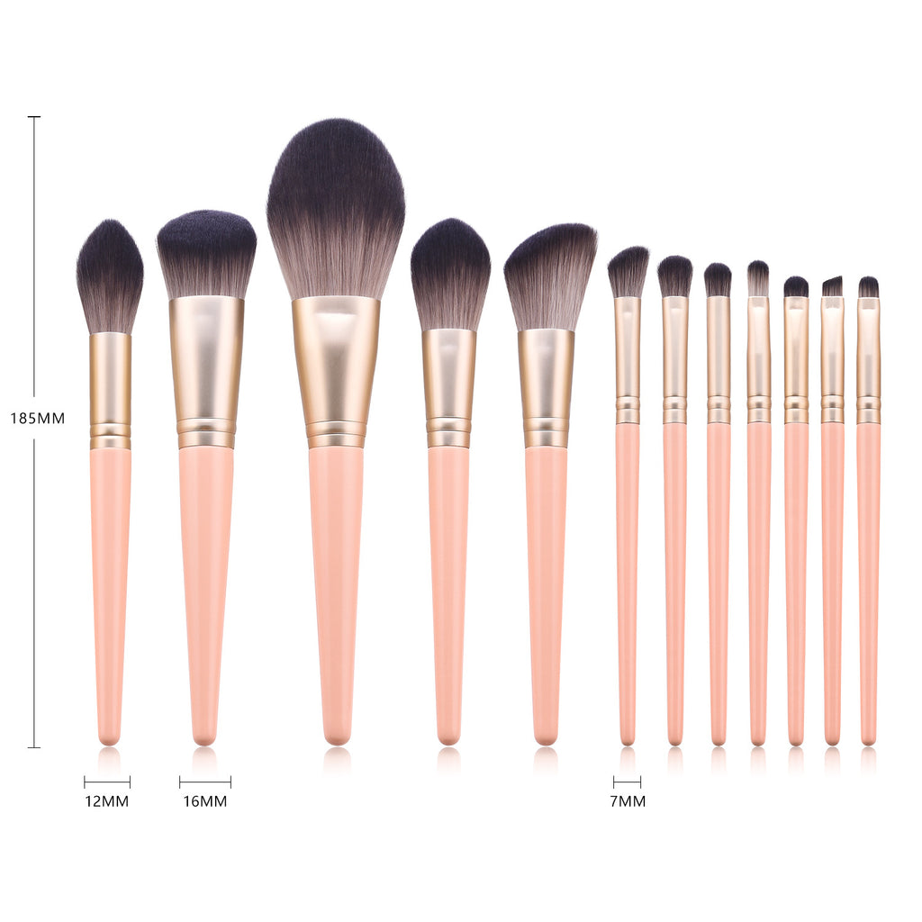 Deluxe 12-Piece Cosmetic Brush Collection