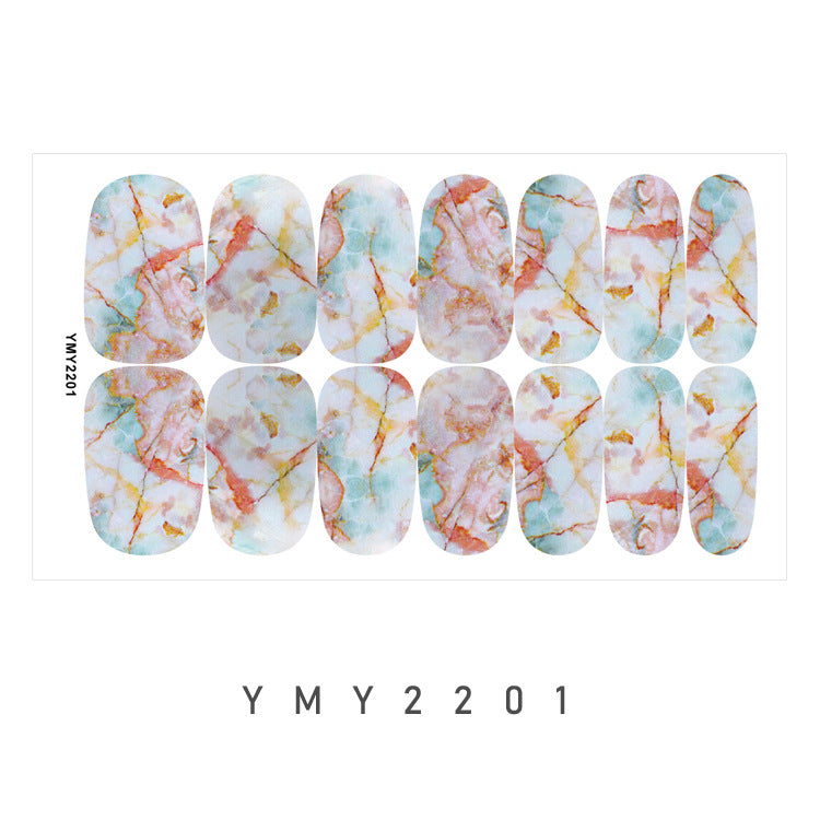 Elegant Marble Swirl Nail Decals