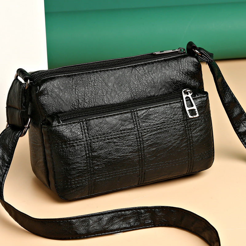 Elegant Medium-Sized Women's Leather Bag