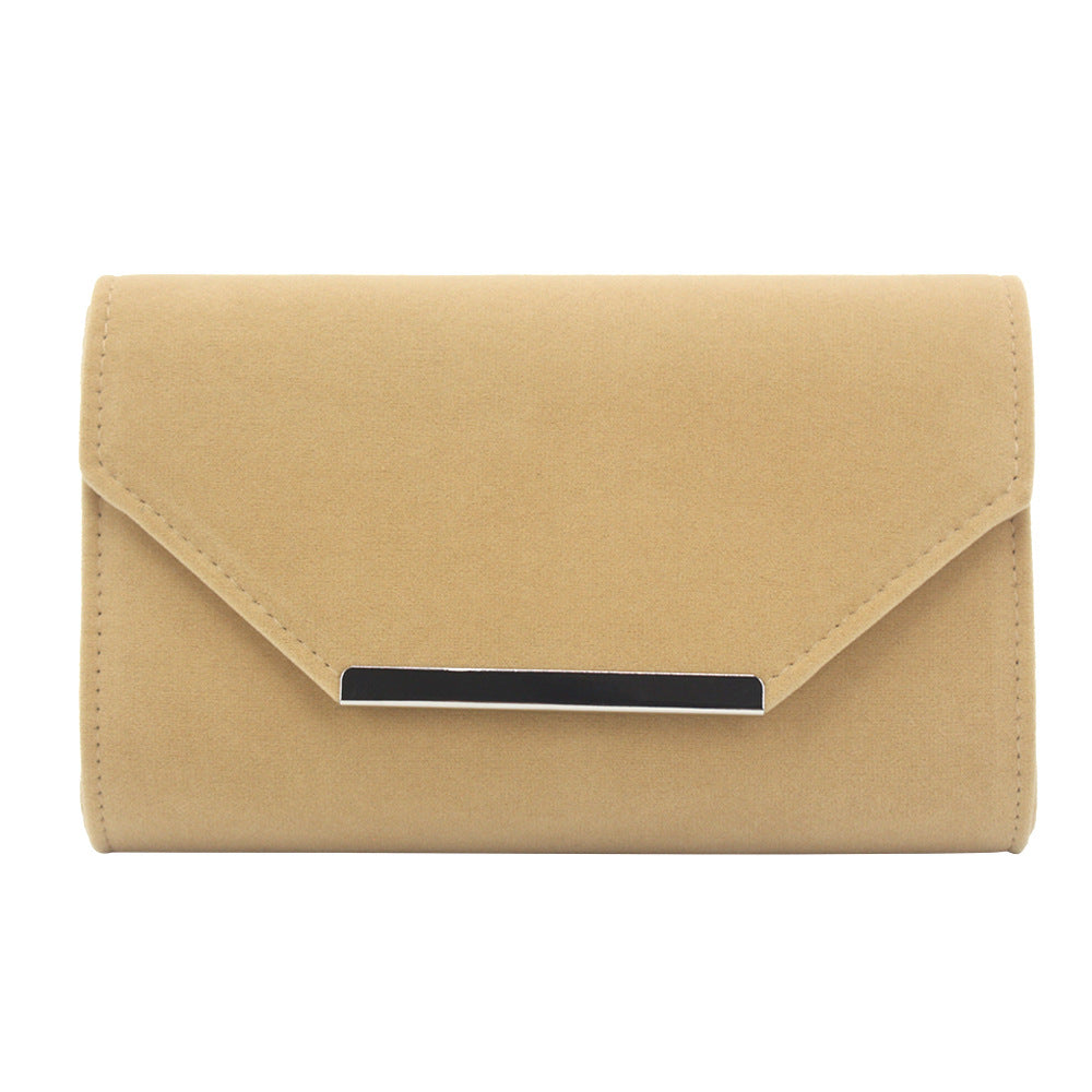 Elegant Flannelette Envelope Clutch Bag for Women