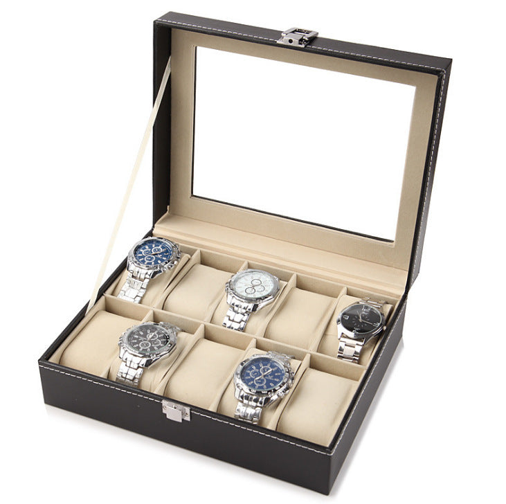 Wholesale PU Leather Watch Box for Display and Storage