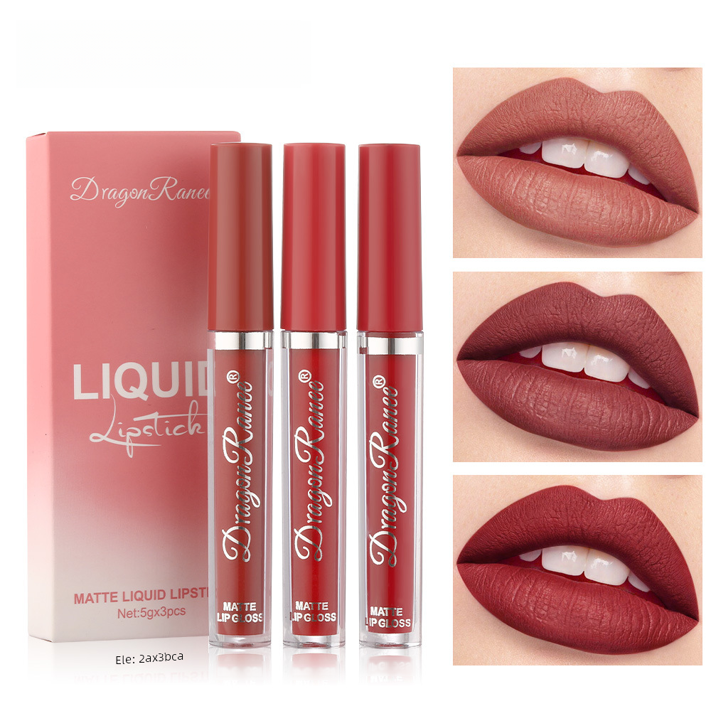 Elegant Matte Trio Lipstick Set