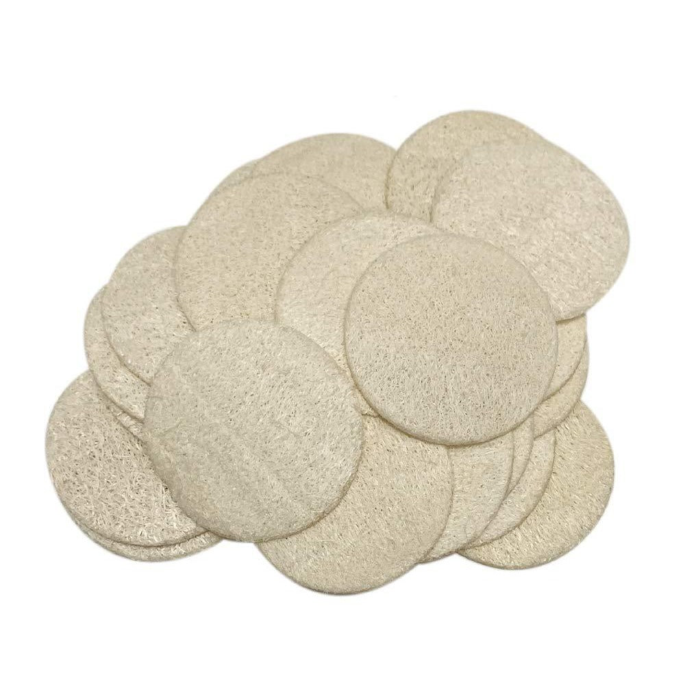 6x6cm Loofah Makeup Remover Pads for Eyes and Face
