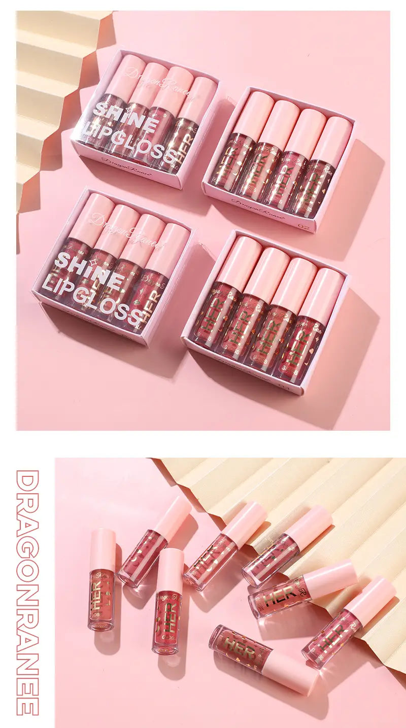 Elegant Pink Gloss Quartet