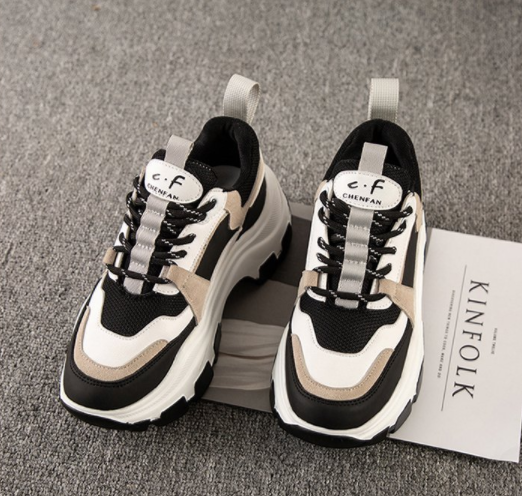 Elegant Mesh Platform Lace-Ups