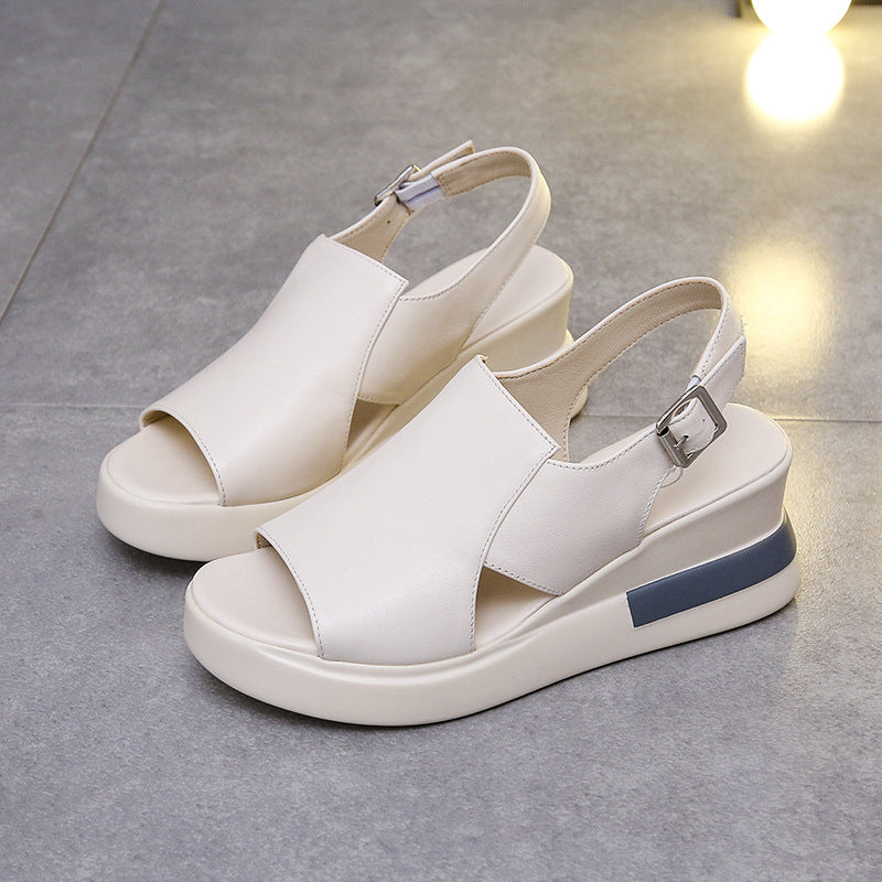 Elegant Summer Peep-Toe Wedges