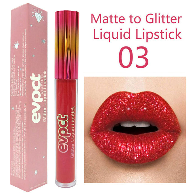 Elegant 15-Shade Glitter Lipstick Ensemble