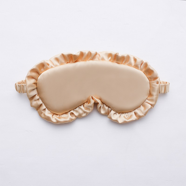 Luxury Silk Ruffle Eye Mask