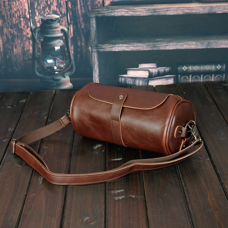 Korean Retro Leather Shoulder Bag