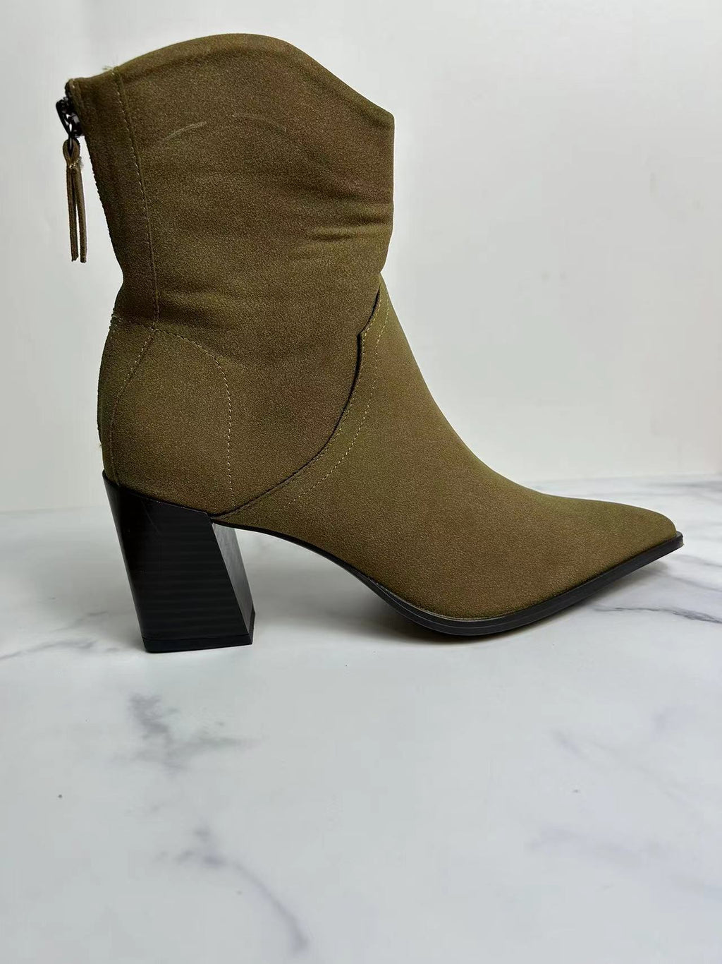 ZA 2021 Elegant Suede Ankle Boots